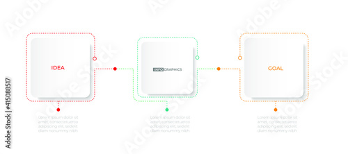 Business design arrow template Timeline business planning process with options, steps. Vector illustration. use for presentation and web design organization with Gradient colors