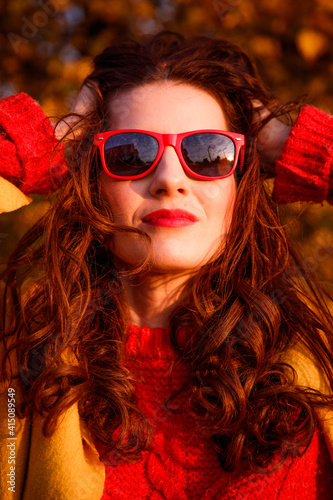 portrait of a woman in sunglasses