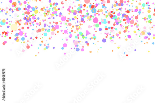 Light multicolor background, colorful vector texture with circles. Splash effect banner. Glitter silver dot abstract illustration with blurred drops of rain. Pattern for web page, banner,poster, card