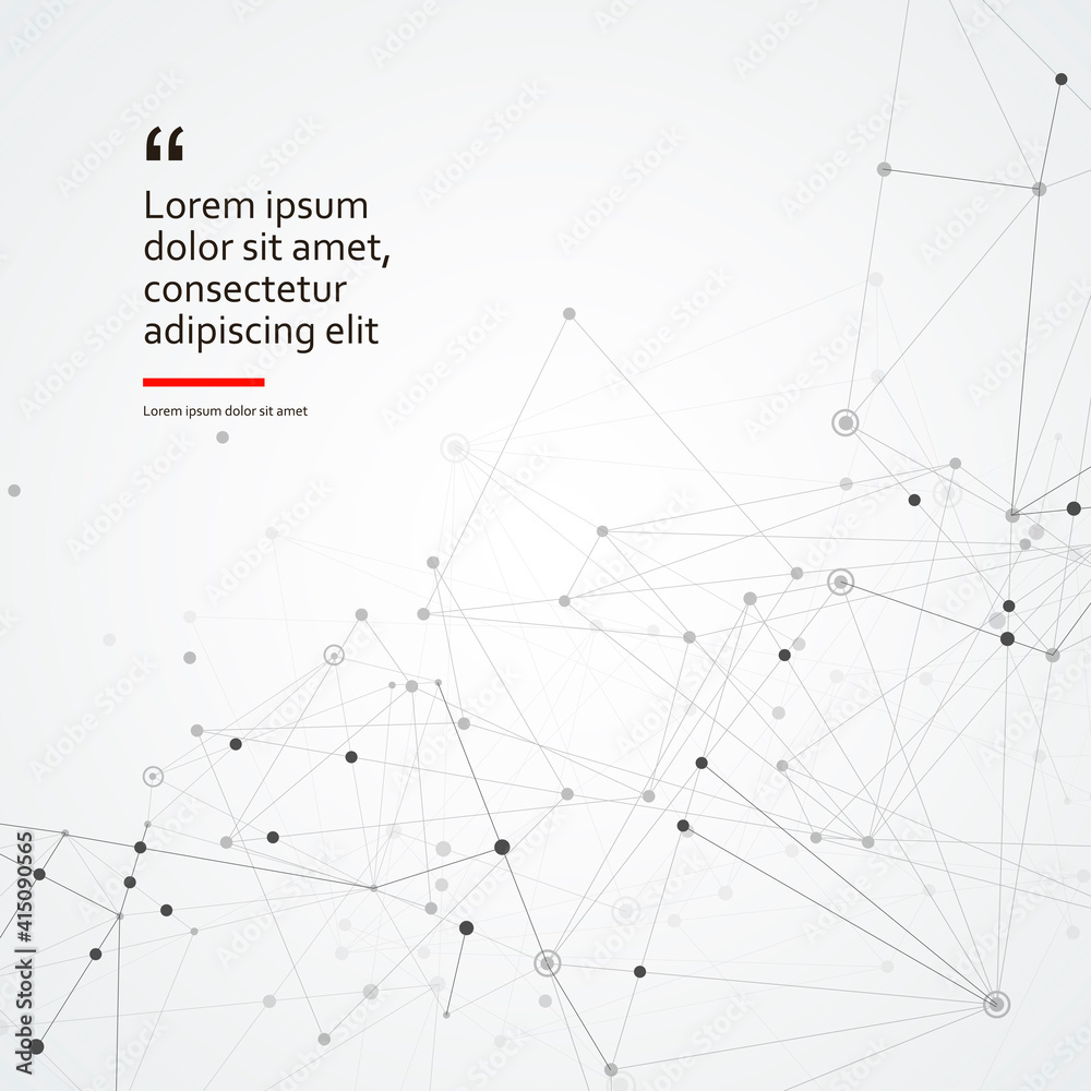 Black connect dot line connect on grey background. Abstract vector background. Technology concept design. Communication and social network concept. Futuristic technology Black connect dot line connect on grey background. Abstract vector background. Technology concept design. Communication and social network concept. Futuristic technology