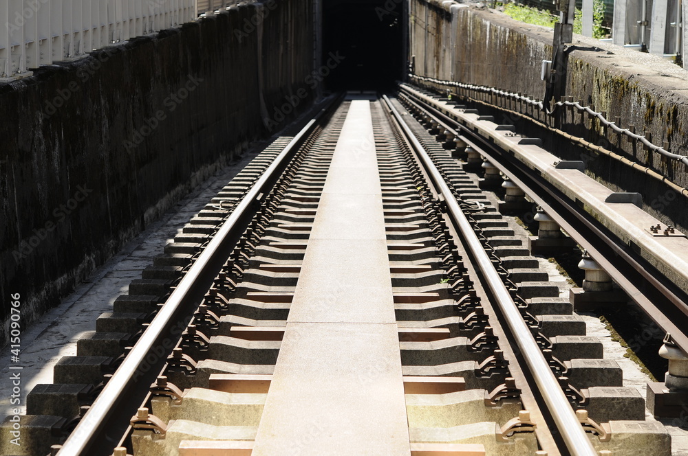 鉄道の線路 StockFoto Adobe Stock