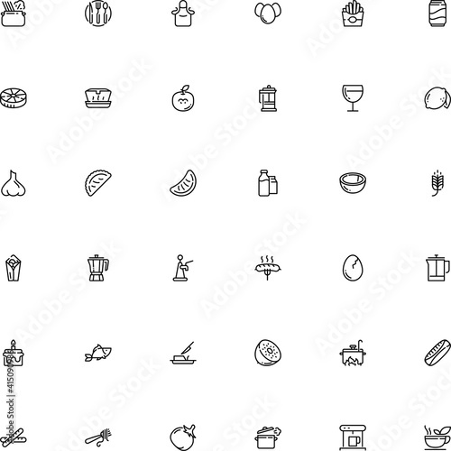 icon vector icon set such as: seed, farming, herbal, freshness, sea, cannelloni, butter, fruity, cappelletti, cereal, broken, thin, damaged, aluminium, lettuce, emblem, margarine, kebab, classic