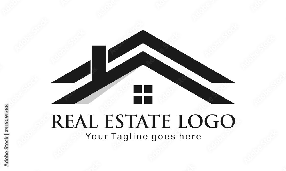 Real estate house vector logo Real estate house vector logo