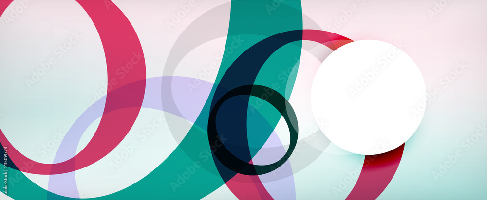 Ring geometric shapes, o letter repetition wallpaper. Abstract background for business or technology presentations, internet posters or web brochure covers Ring geometric shapes, o letter repetition wallpaper. Abstract background for business or technology presentations, internet posters or web brochure covers