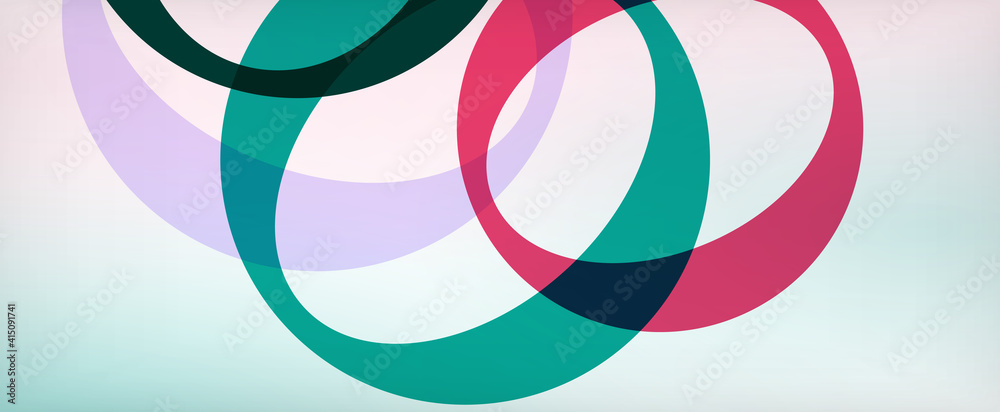 Ring geometric shapes, o letter repetition wallpaper. Abstract background for business or technology presentations, internet posters or web brochure covers Ring geometric shapes, o letter repetition wallpaper. Abstract background for business or technology presentations, internet posters or web brochure covers