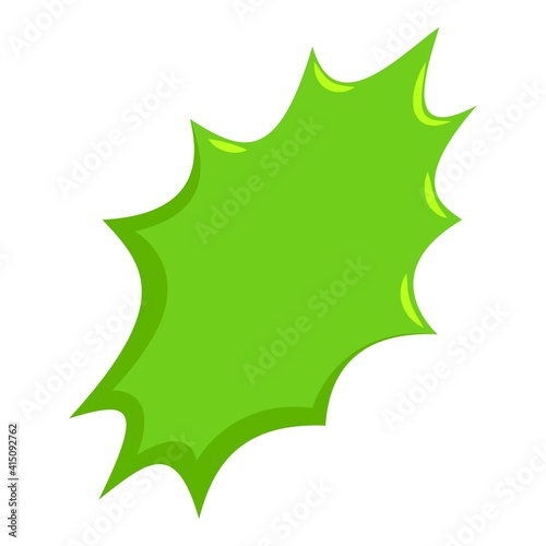 Green bursting icon. Isometric illustration of green bursting vector icon for web