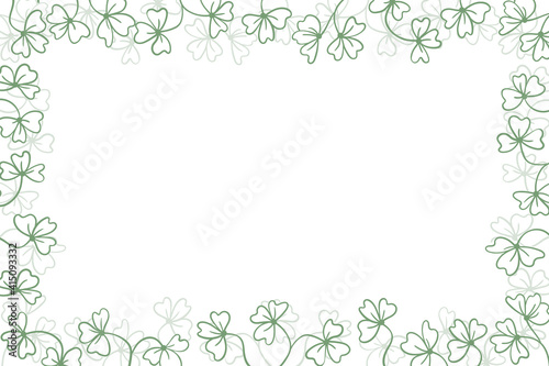 Floral frame with colorful exotic branches on white background. Ornate border with tropic leaves. Vector stock illustration for wallpaper, posters, card. Doodle style. Copy space.