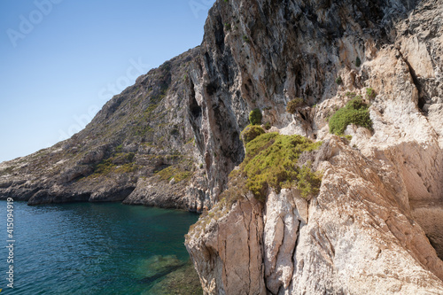 Xlendi, Malta, summer landscape with rocky coasts
