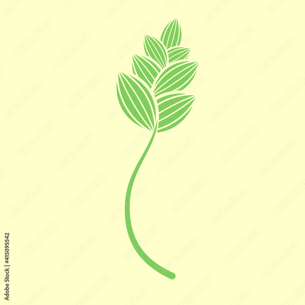 Spring flower icon. Flat design style vector illustration Spring flower icon. Flat design style vector illustration