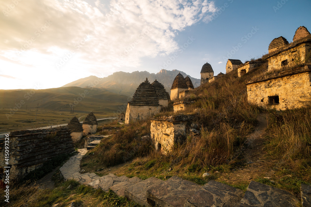 Mountains landscape tha the caucasus Russia