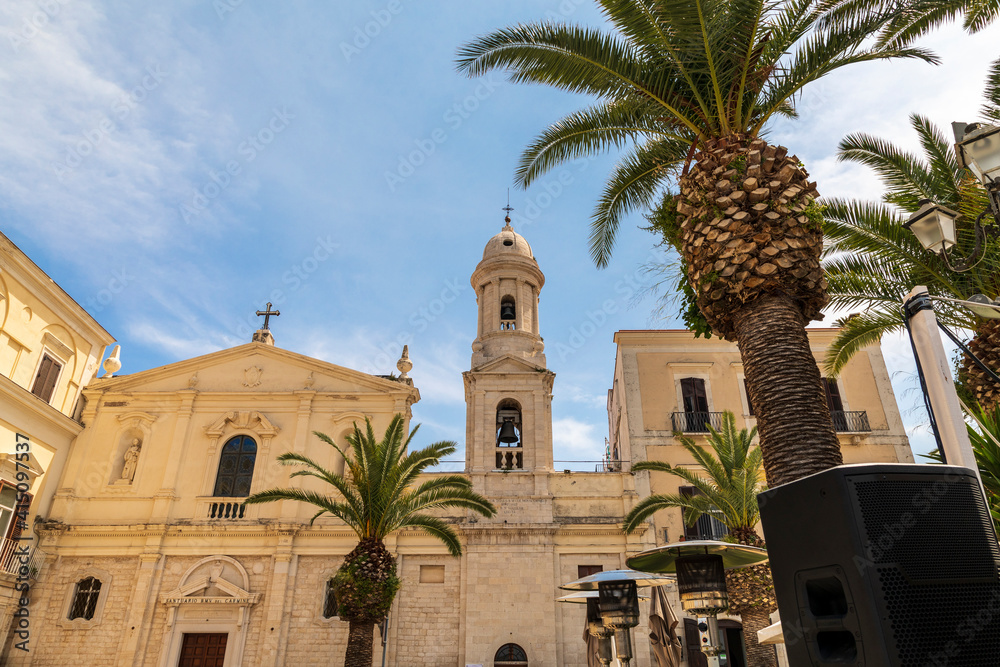 Italy, Apulia, Province of Barletta-Andria-Trani, Trani. church of the Madonna del Carmine church.
