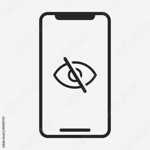Smartphone icon isolated on background. Gadget symbol modern, simple, vector, icon for website design, mobile app, ui. Vector Illustration