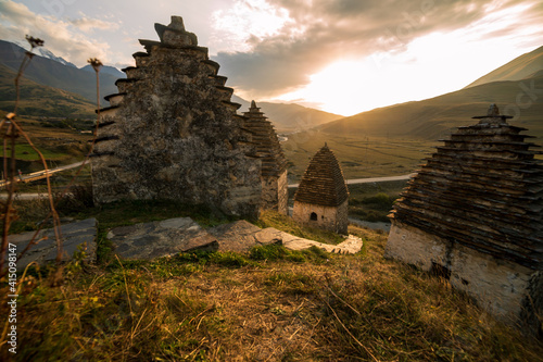 Mountains landscape tha the caucasus Russia