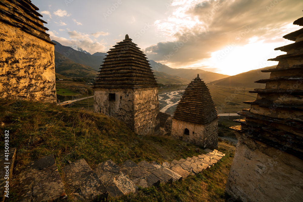 Mountains landscape tha the caucasus Russia