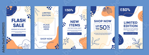 Trendy abstract universal template for promotion sale. Able to use for social media posts, stories, mobile apps, banners design, web or internet ads.	
