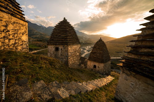 Mountains landscape tha the caucasus Russia