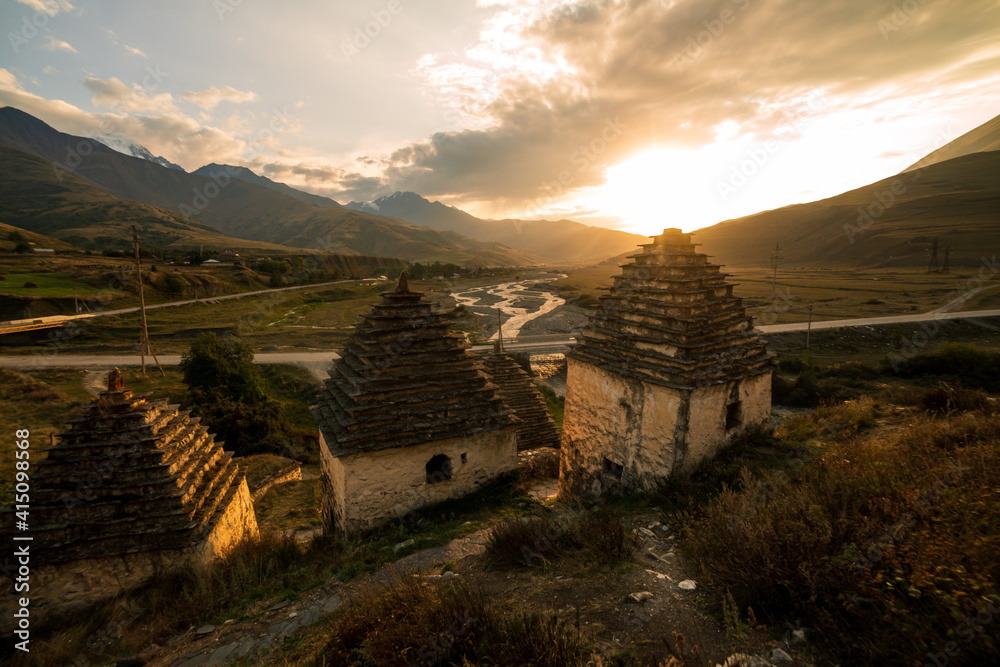 Mountains landscape tha the caucasus Russia