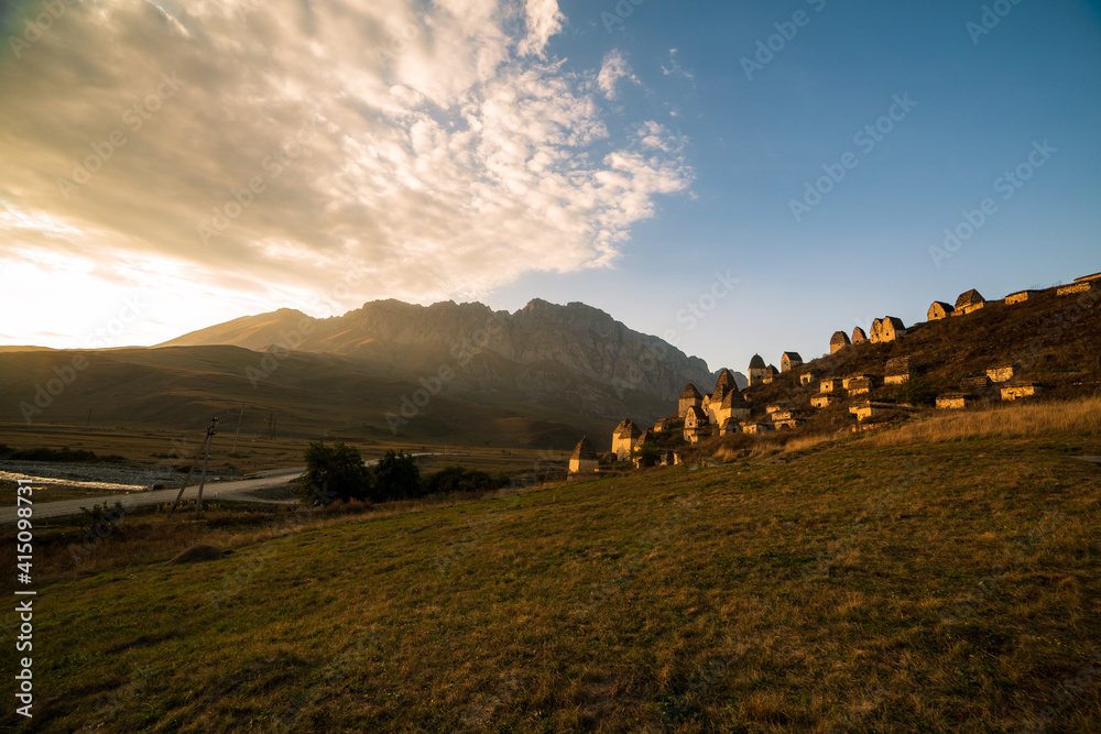 Mountains landscape tha the caucasus Russia