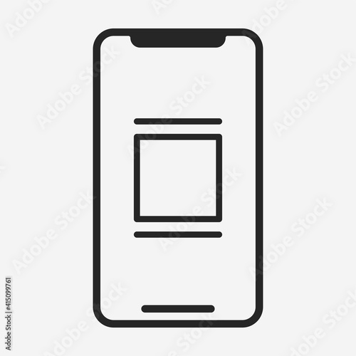 Smartphone icon isolated on background. Gadget symbol modern, simple, vector, icon for website design, mobile app, ui. Vector Illustration