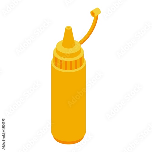 Mustard icon. Isometric of mustard vector icon for web design isolated on white background