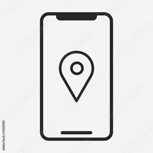 Smartphone icon isolated on background. Gadget symbol modern, simple, vector, icon for website design, mobile app, ui. Vector Illustration