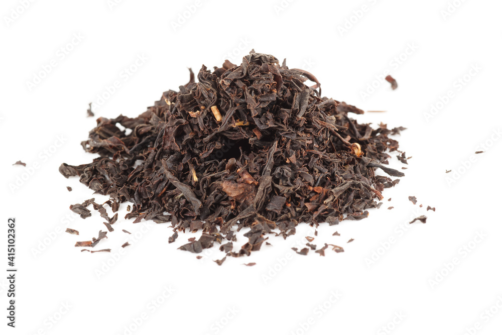 Chinese red or black tea isolated on white Chinese red or black tea isolated on white