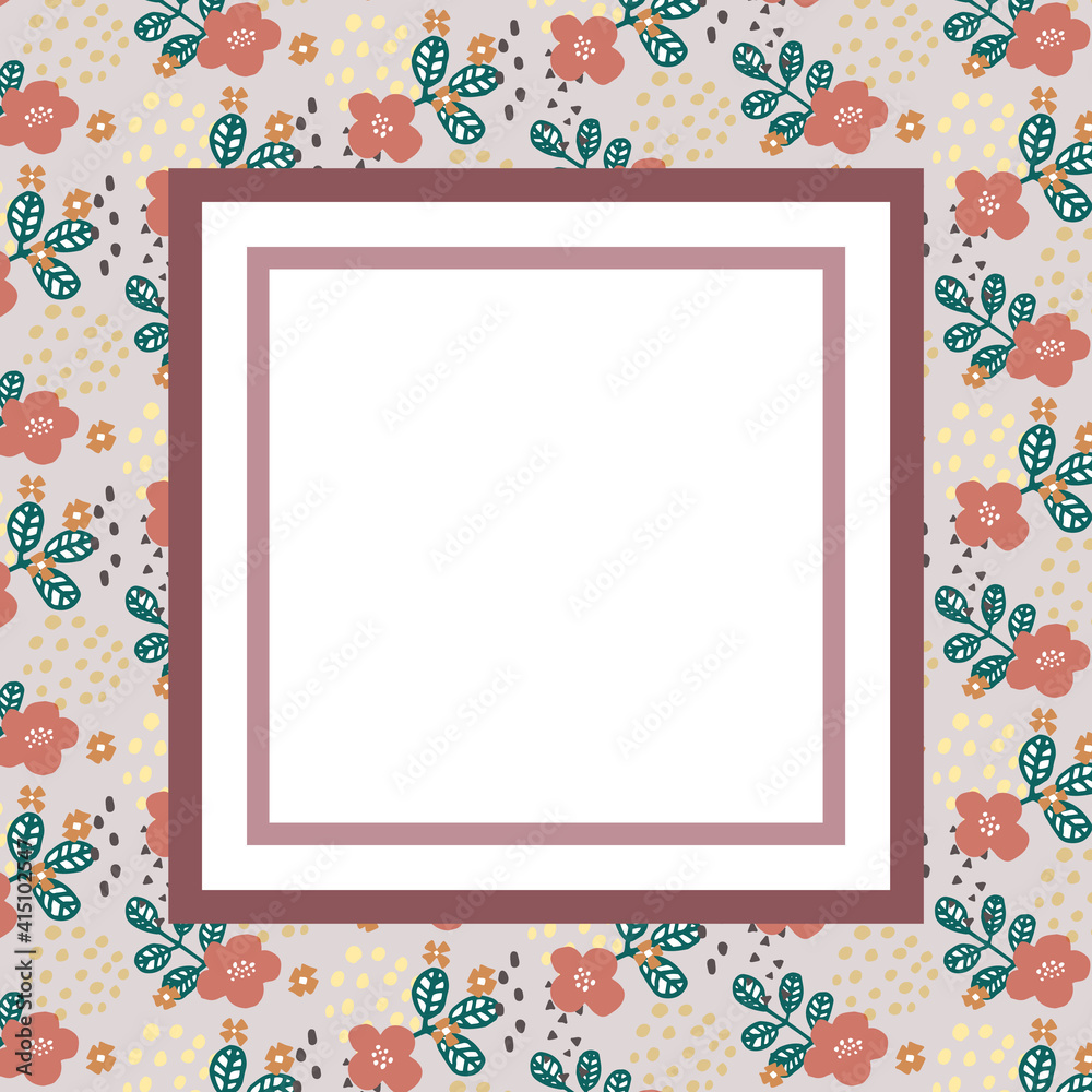 Girly floral frame Girly floral frame