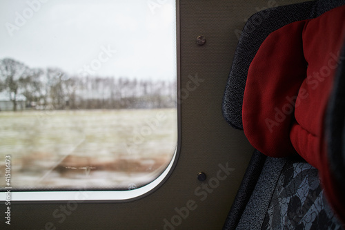 empty seat in a moving train