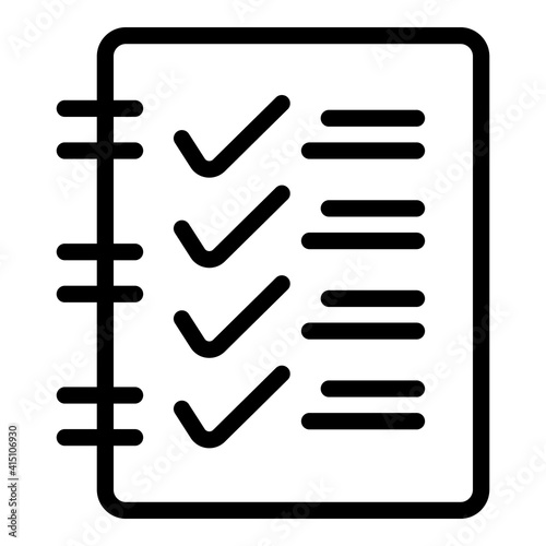To do list experience icon. Outline to do list experience vector icon for web design isolated on white background