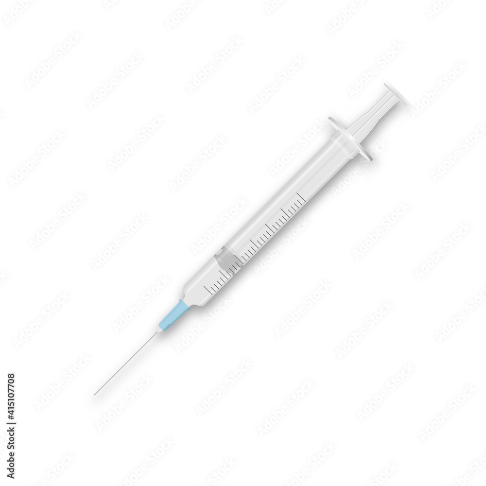 3d realistic Syringe with needle, Vaccine injection illustration 3d realistic Syringe with needle, Vaccine injection illustration