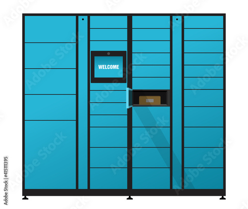 Automated parcel locker - modern delivery