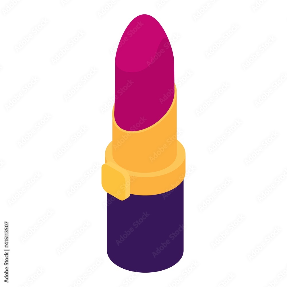 Shop lipstick icon. Isometric of shop lipstick vector icon for web design isolated on white background Shop lipstick icon. Isometric of shop lipstick vector icon for web design isolated on white background