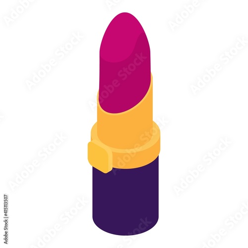 Shop lipstick icon. Isometric of shop lipstick vector icon for web design isolated on white background