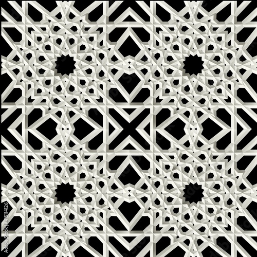 3d illustration of seamless pattern