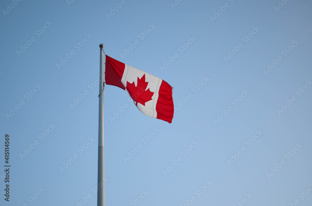 POV to the Canada flag POV to the Canada flag