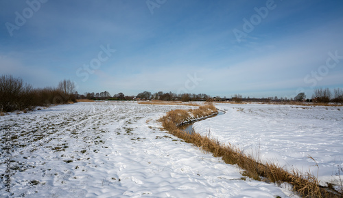 Empese en Tondense Heide in winter, a heather area in the IJsselvallei near Empe and Tonden. 