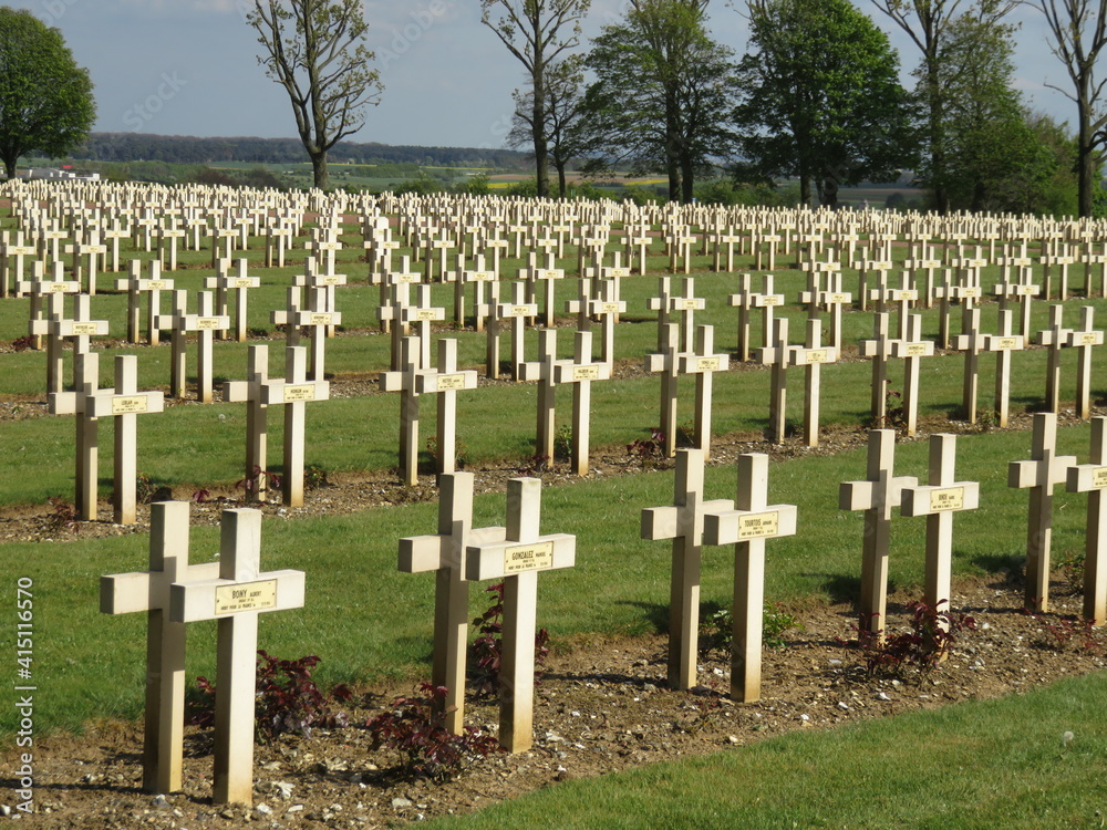 Notre Dame de Lorette French WW1 military cemetery