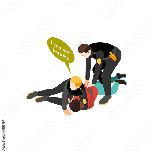 Violent Detention BLM Composition
