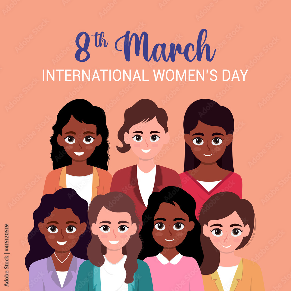 International women's day vector illustration. International women's day vector illustration.