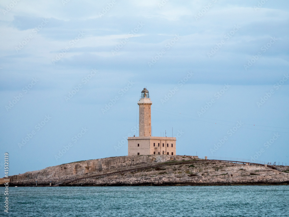 Vieste Lighthouse, also Isola Santa Eufemia is an active lighthouse on the islet of Santa Eufemia, just opposite the town of Vieste.