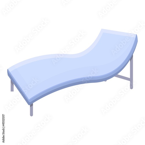 Chaise longue icon. Cartoon of chaise longue vector icon for web design isolated on white background