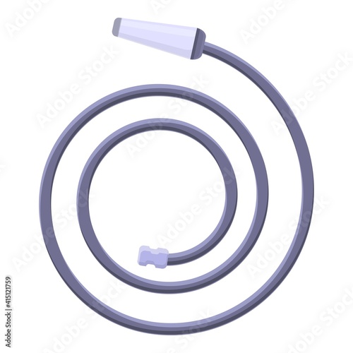 Hose for pumping water icon. Cartoon of hose for pumping water vector icon for web design isolated on white background