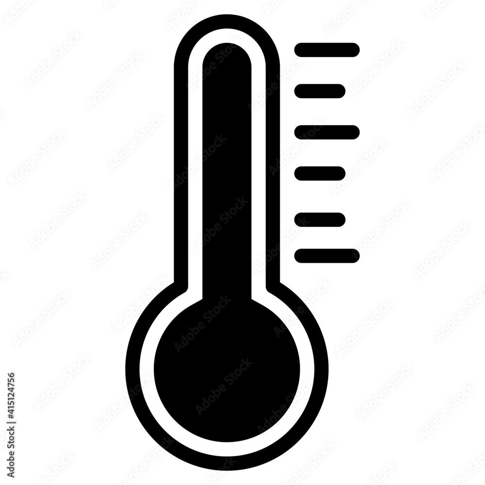 ruw Gemoedsrust Geld lenende A temperature measurement gauge icon, thermometer vector Stock Vector |  Adobe Stock