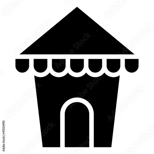 An icon design of snow house