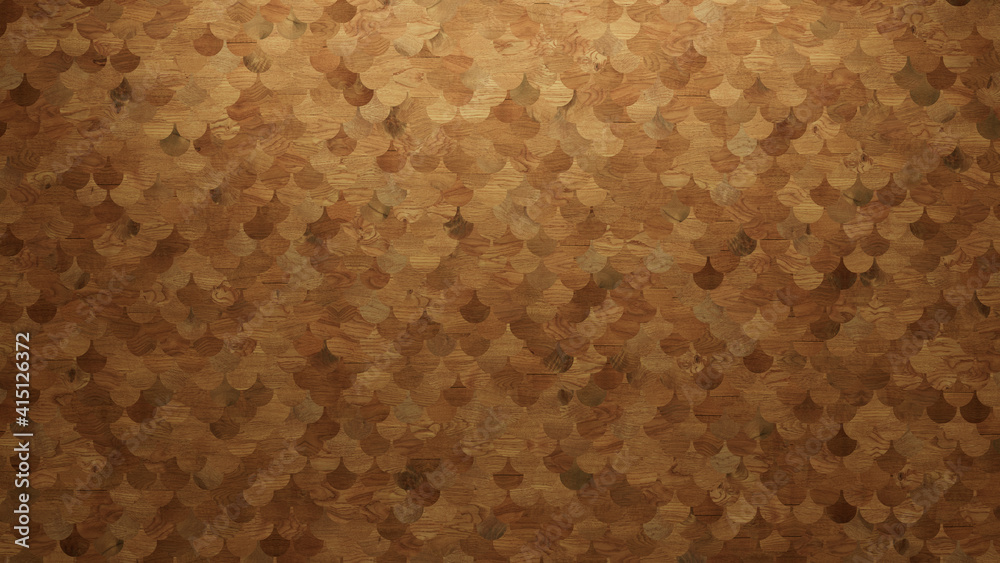 Wood Texture background. Parquet Wallpaper with a Light and Dark Timber Fish Scale tile pattern. Wood Texture background. Parquet Wallpaper with a Light and Dark Timber Fish Scale tile pattern.