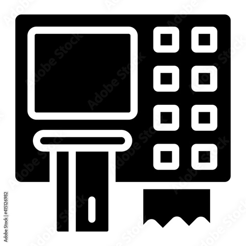 Trendy vector design of cash withdrawal