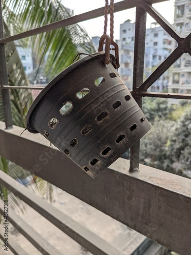 A tree tob in a balcony in day light photo