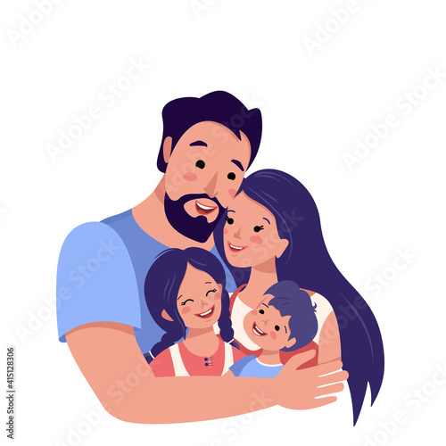 Happy family together. International family day