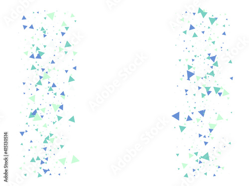 Triangle Explosion Confetti. Triangles Bang Flying Confetti. Exploded