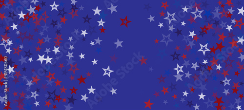 National American Stars Vector Background. USA Memorial 11th of November 4th of July President's Independence Veteran's Labor Day